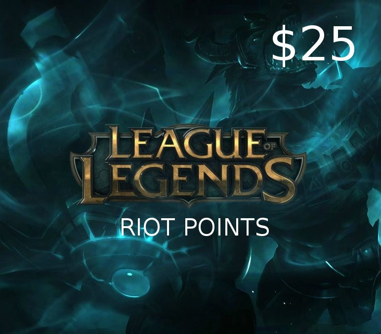 League of Legends 25 USD Prepaid RP Card