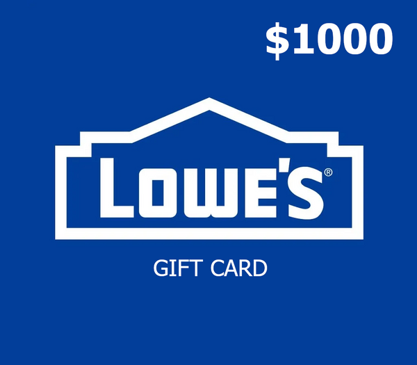 Lowe's $1000 Gift Card