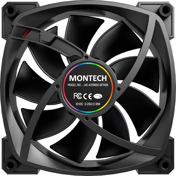 Montech AX120 PWM 120x120x25, Gehäuselüfter - Montech - vue 4