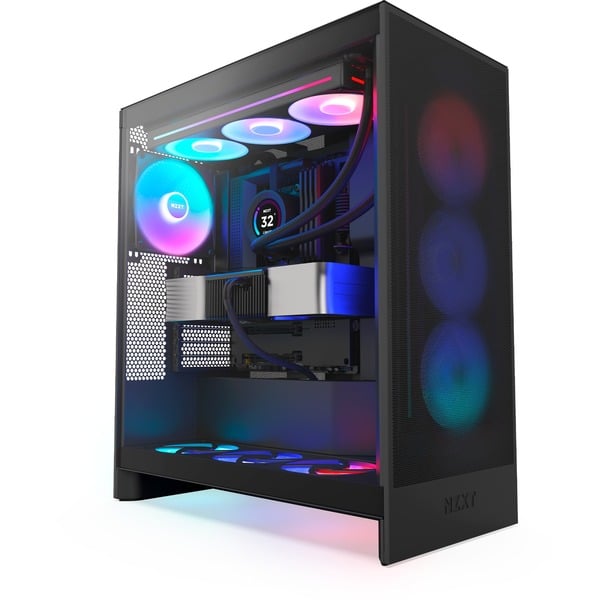 NZXT H7 Flow RGB ( 2024 ), Tower-Gehäuse - NZXT - vue 3