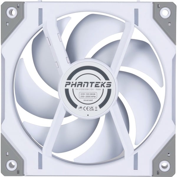 Phanteks D30-120 PWM Reverse DRGB, Gehäuselüfter - Phanteks - vue 3