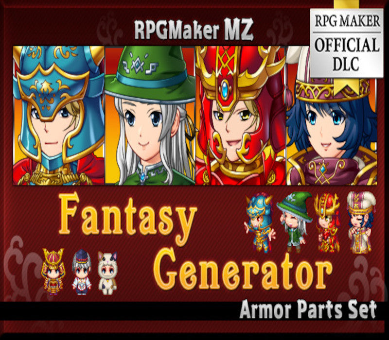 RPG MAKER MZ - Fantasy Generator - Armor Parts Set DLC