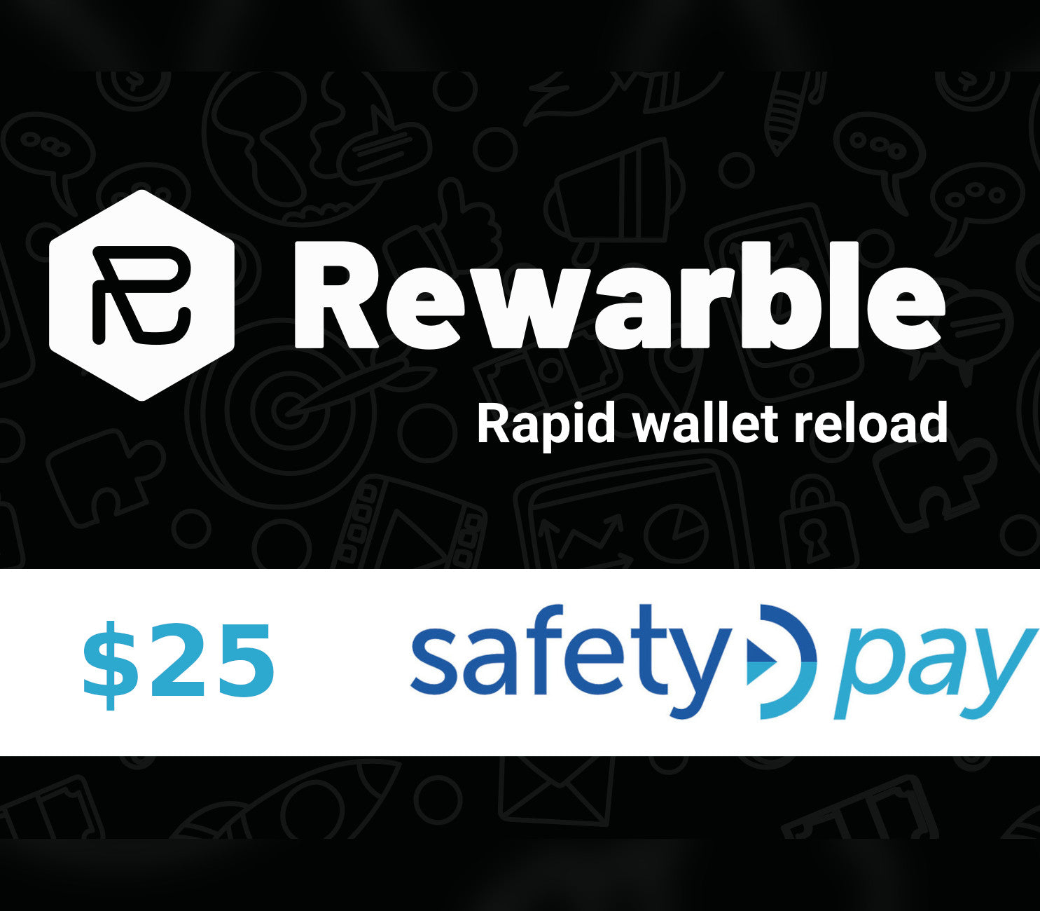 Rewarble SafetyPay $25 Gift Card