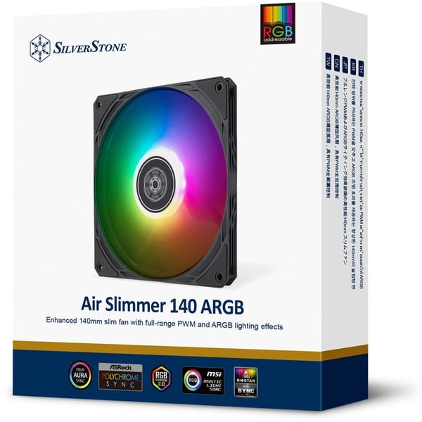 SilverStone Air Slimmer 140 ARGB, Gehäuselüfter - SilverStone - vue 13