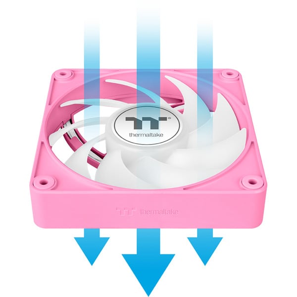Thermaltake CT120 EX ARGB Sync PC Cooling Fan Pink, Gehäuselüfter - Thermaltake - vue 10