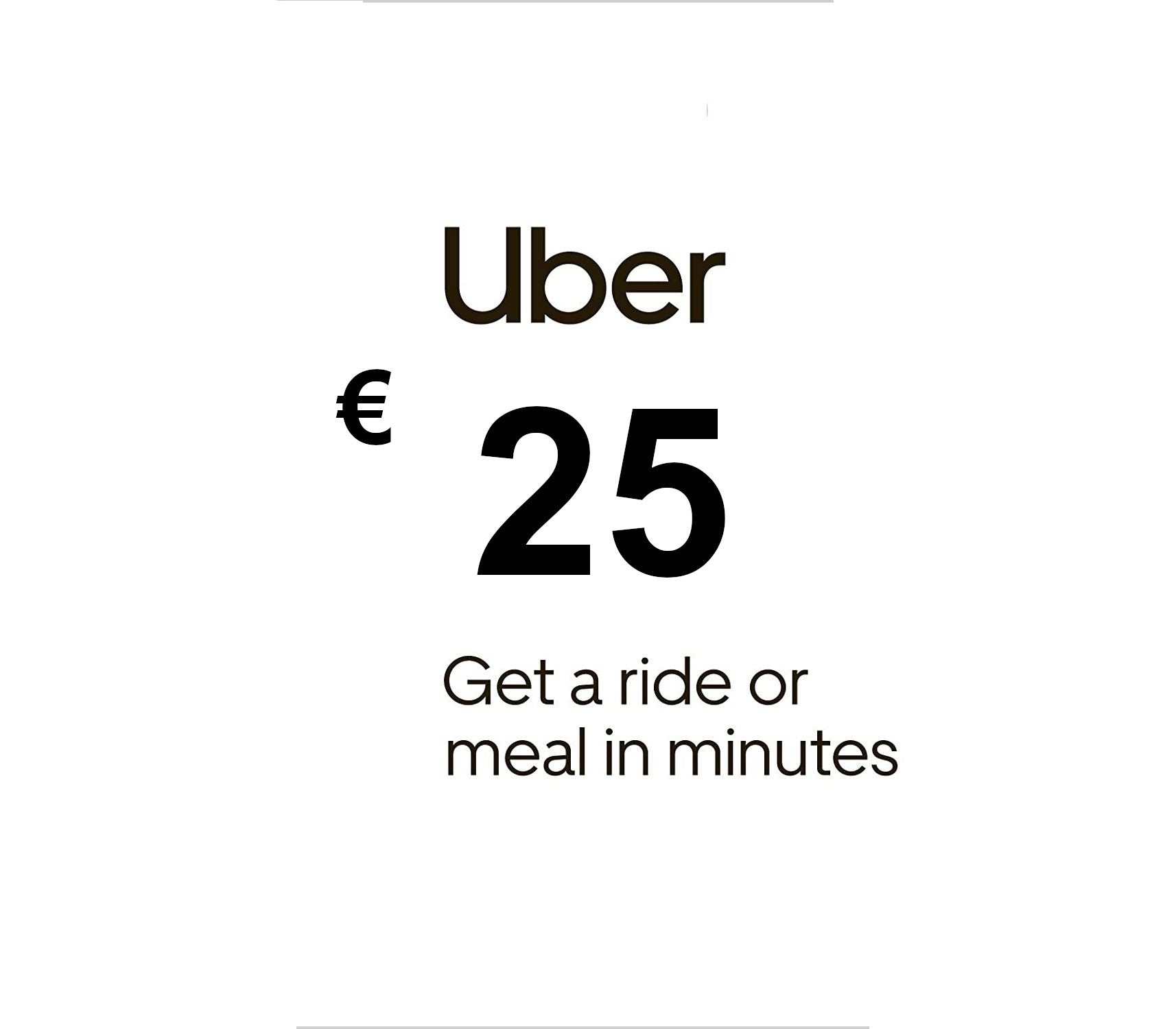 Uber €25 EU Gift Card