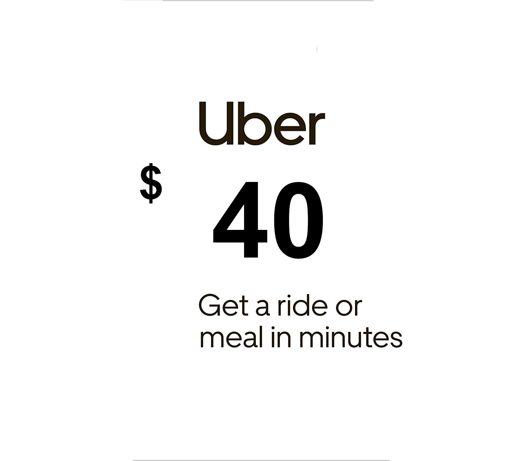 Uber USD 40 US Gift Card