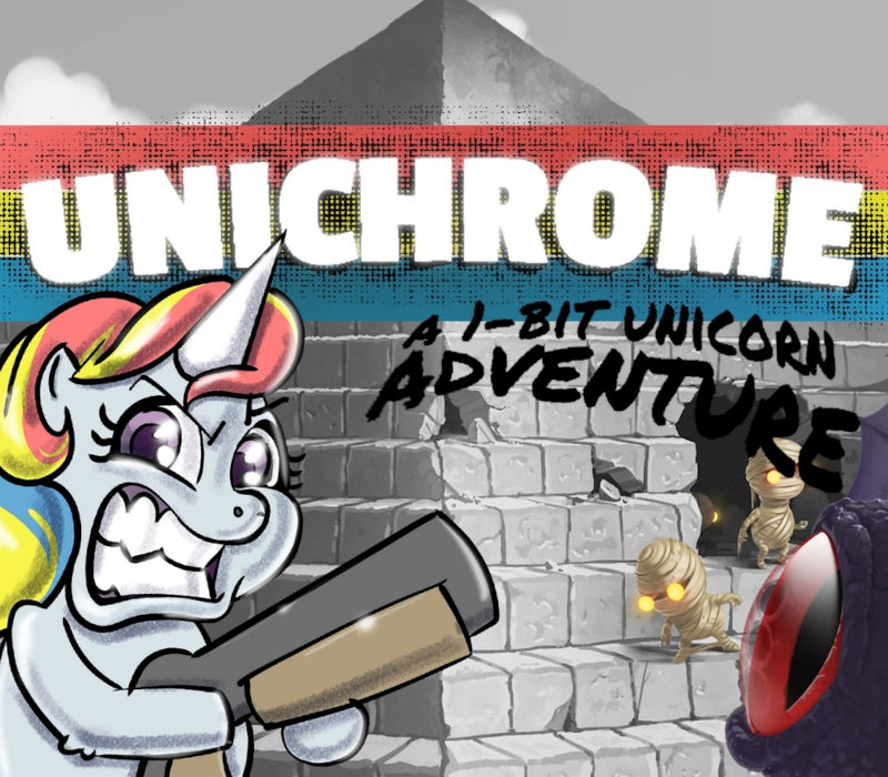 Unichrome: A 1-Bit Unicorn Adventure