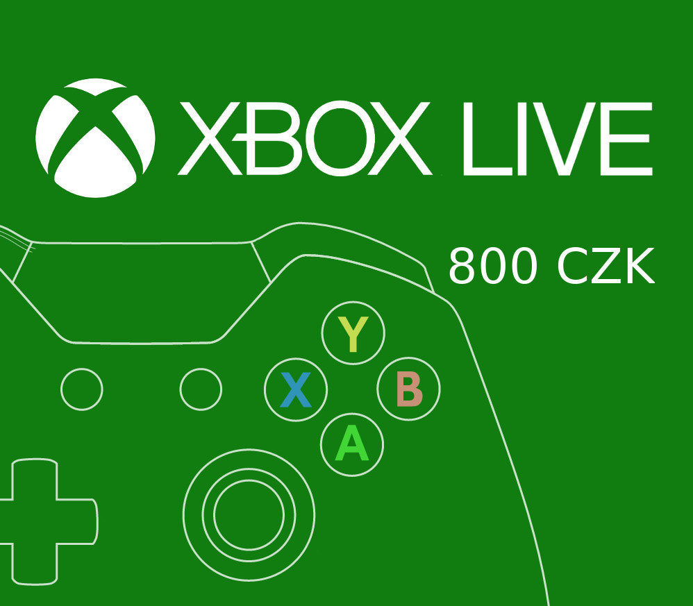 XBOX Live CZK 800 Prepaid Card CZ