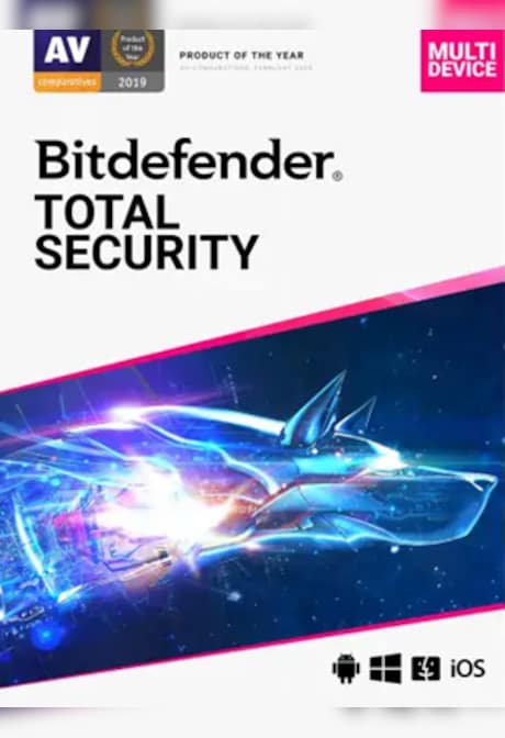 Bitdefender Total Security (5 Devices, 1 Year) - PC, Android, Mac, iOS - Key EUROPE