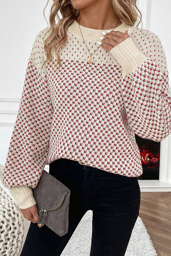 Pull femme — rouge