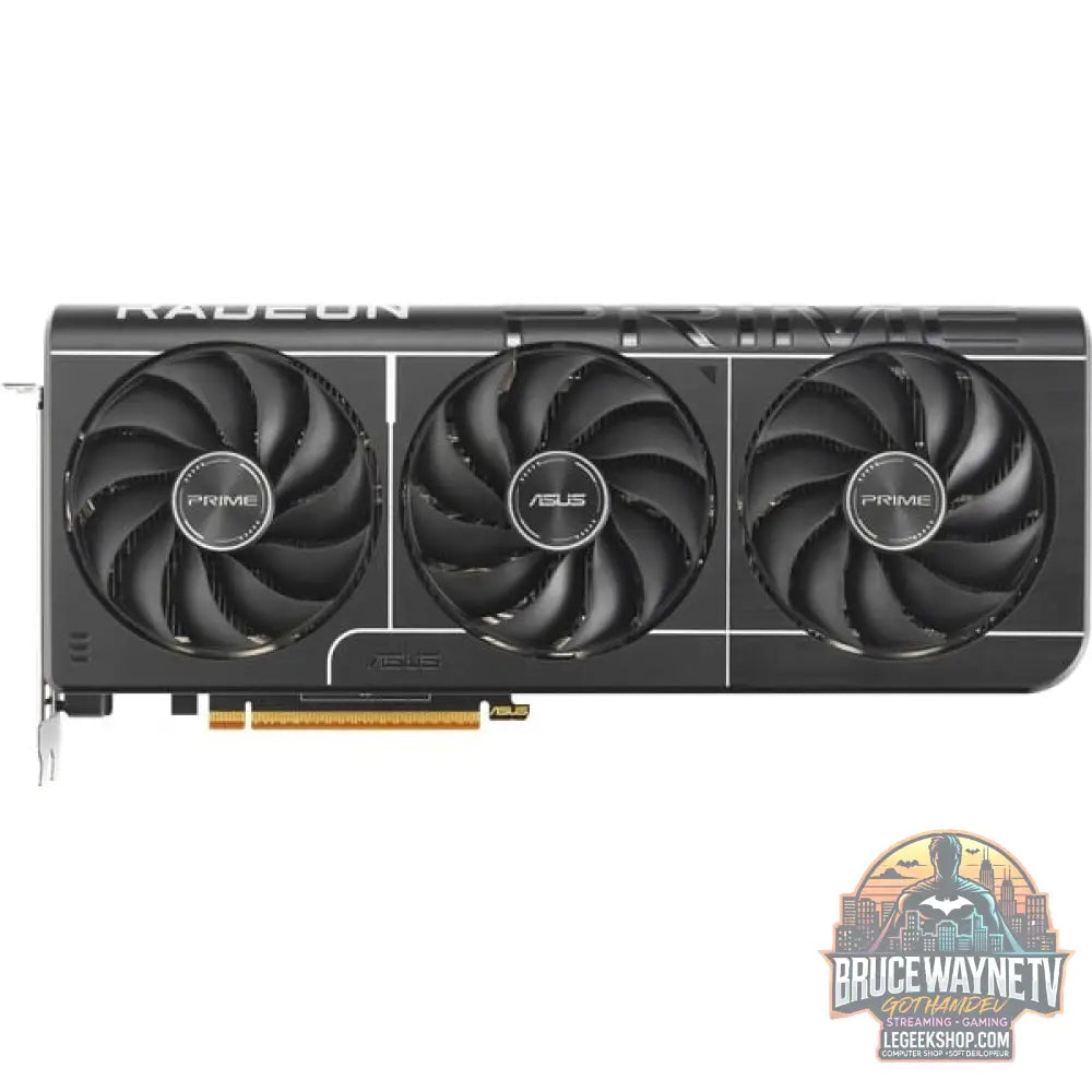 ASUS Radeon RX 9070 PRIME GAMING OC, carte graphique gris, RDNA4, GDDR6, 3x DisplayPort, 1x HDMI - ASUS - vue 2