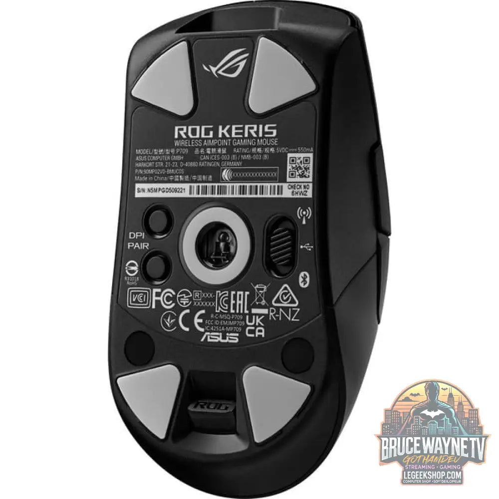 ASUS ROG Keris Wireless Aimpoint, souris gaming - vue 5