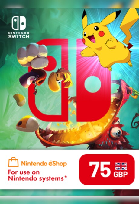 Nintendo eShop Card 75 GBP - Nintendo eShop Key - UNITED KINGDOM