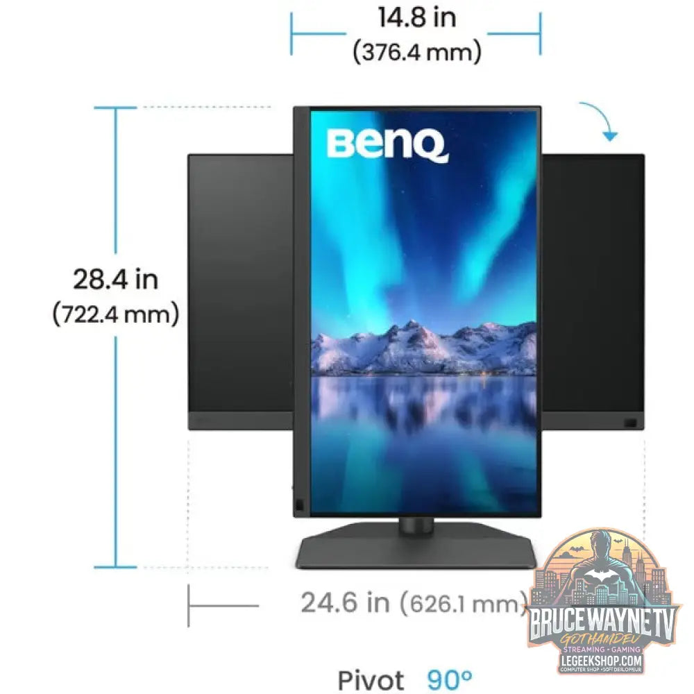BenQ SW242Q Fotomonitor 24,1" 2560 × 1600 px IPS 60 Hz - BenQ - vue 3
