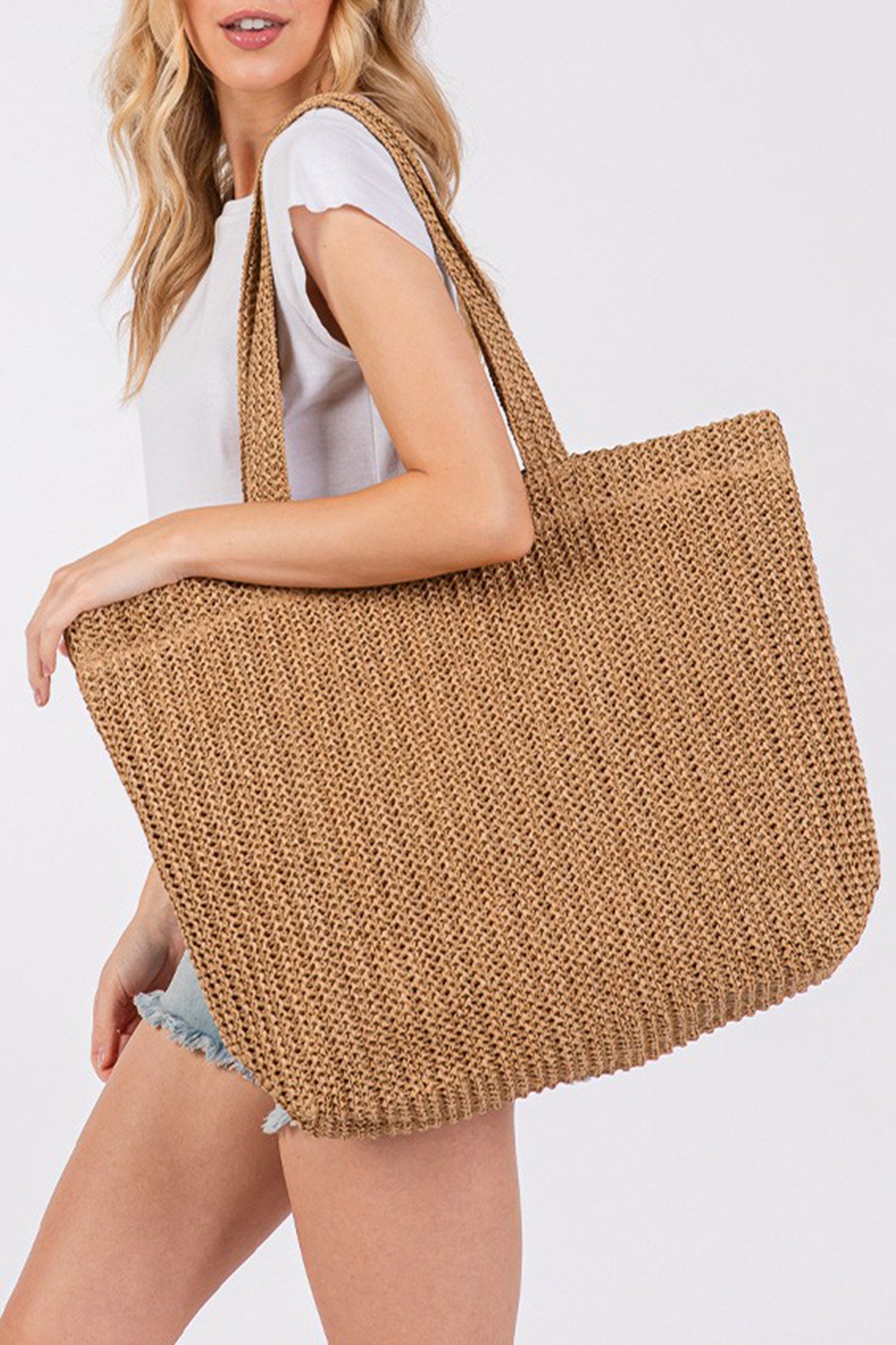 Pièce mode femme uni — camel