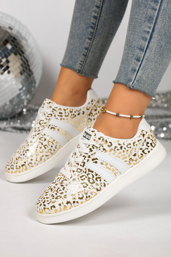 Pièce mode femme léopard, casual — blanc