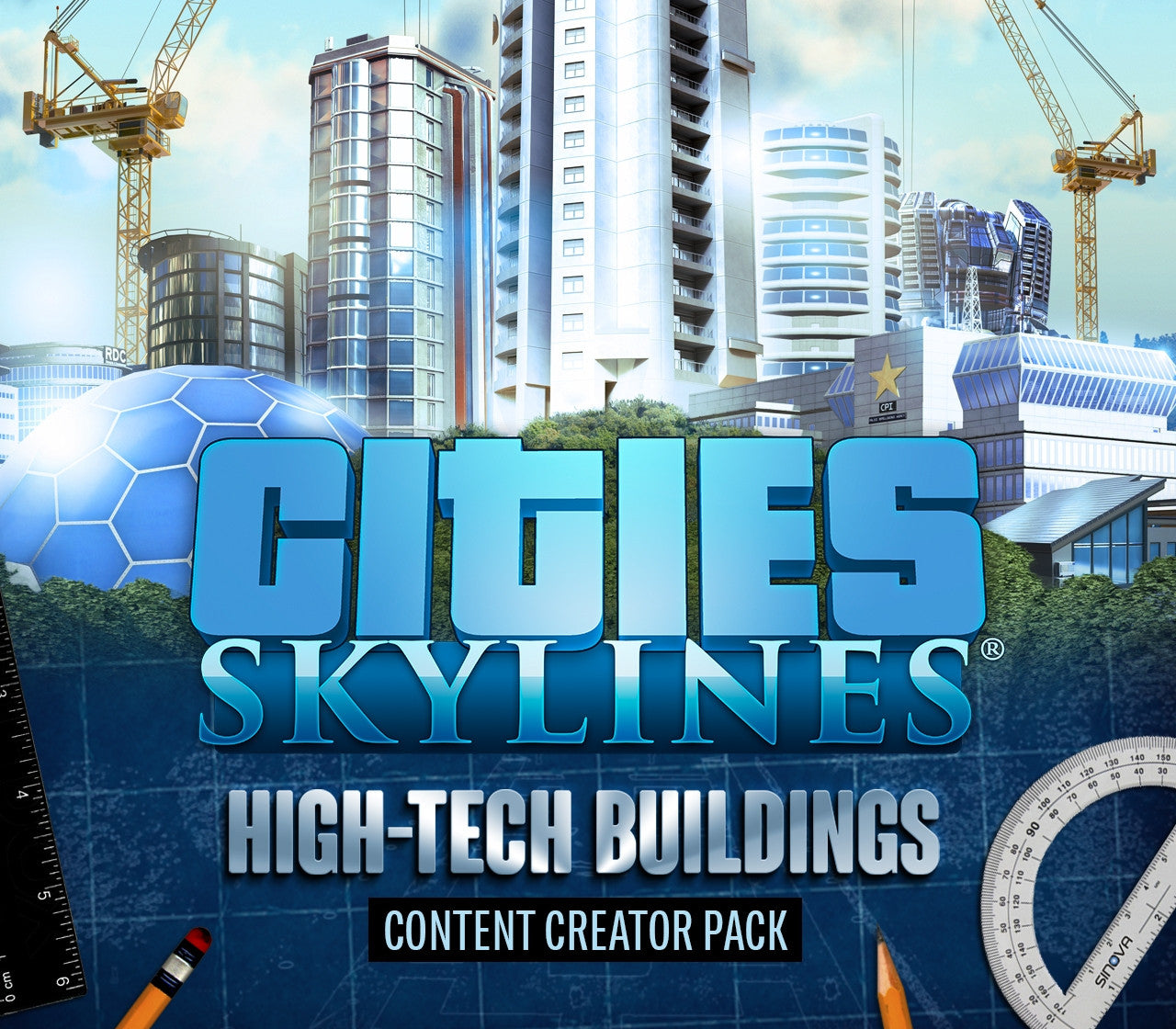 Cities: Skylines - Content Creator Pack: High-Tech Buildings DLC