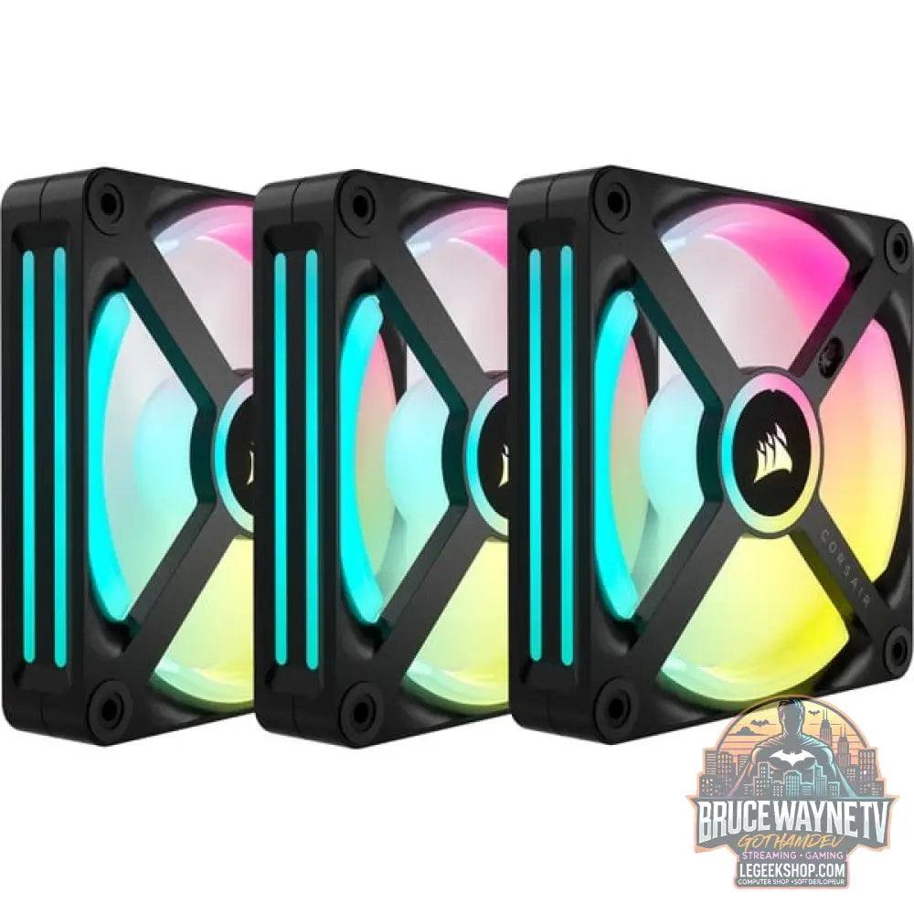 Corsair iCUE LINK QX120 RGB 120-mm-PWM-Lüfter, Gehäuselüfter - Corsair - vue 7