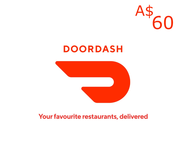 DoorDash A$60 Gift Card AU