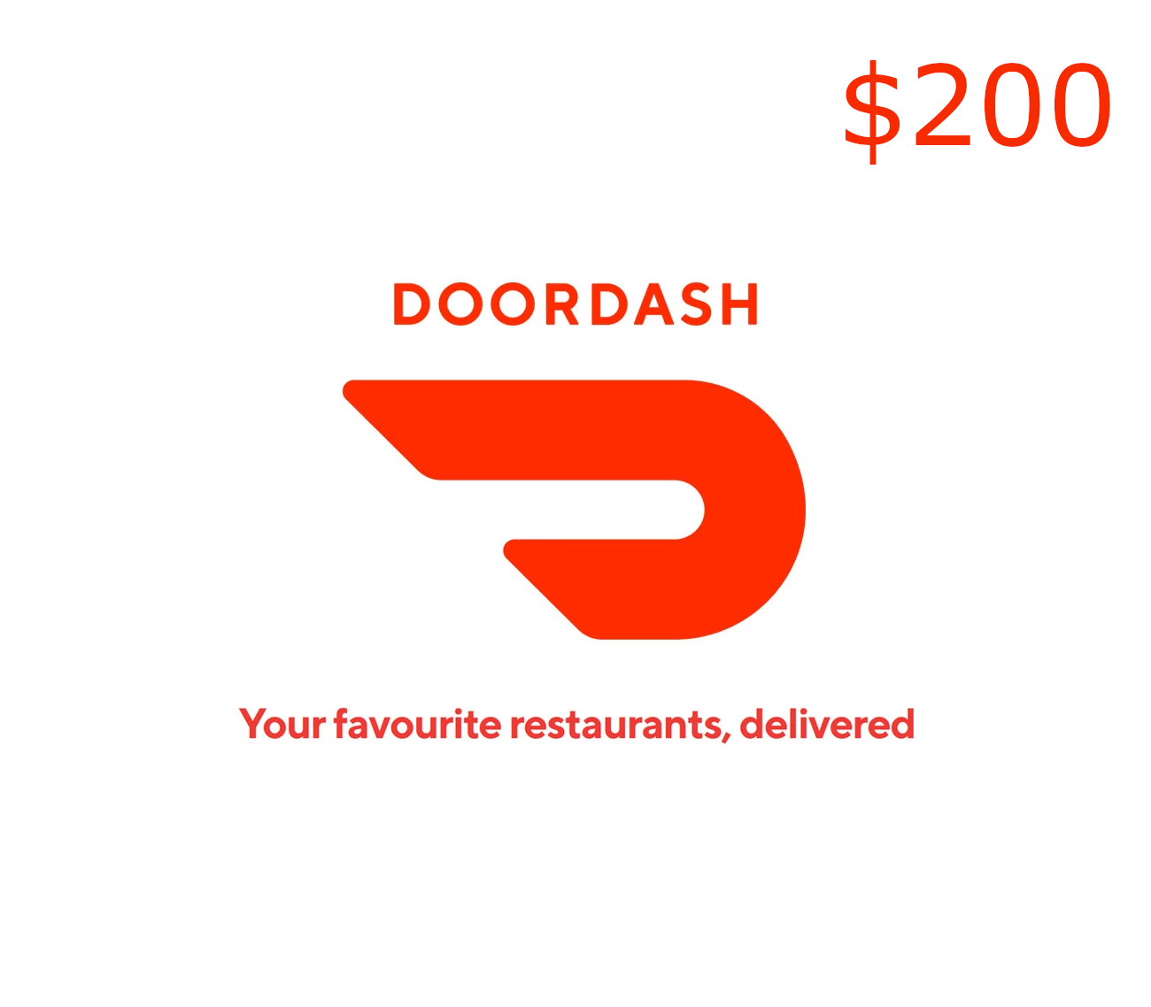 DoorDash $200 Gift Card