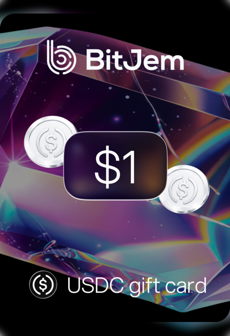 BitJem Crypto Gift Card USDC 1 USD - BitJem Key