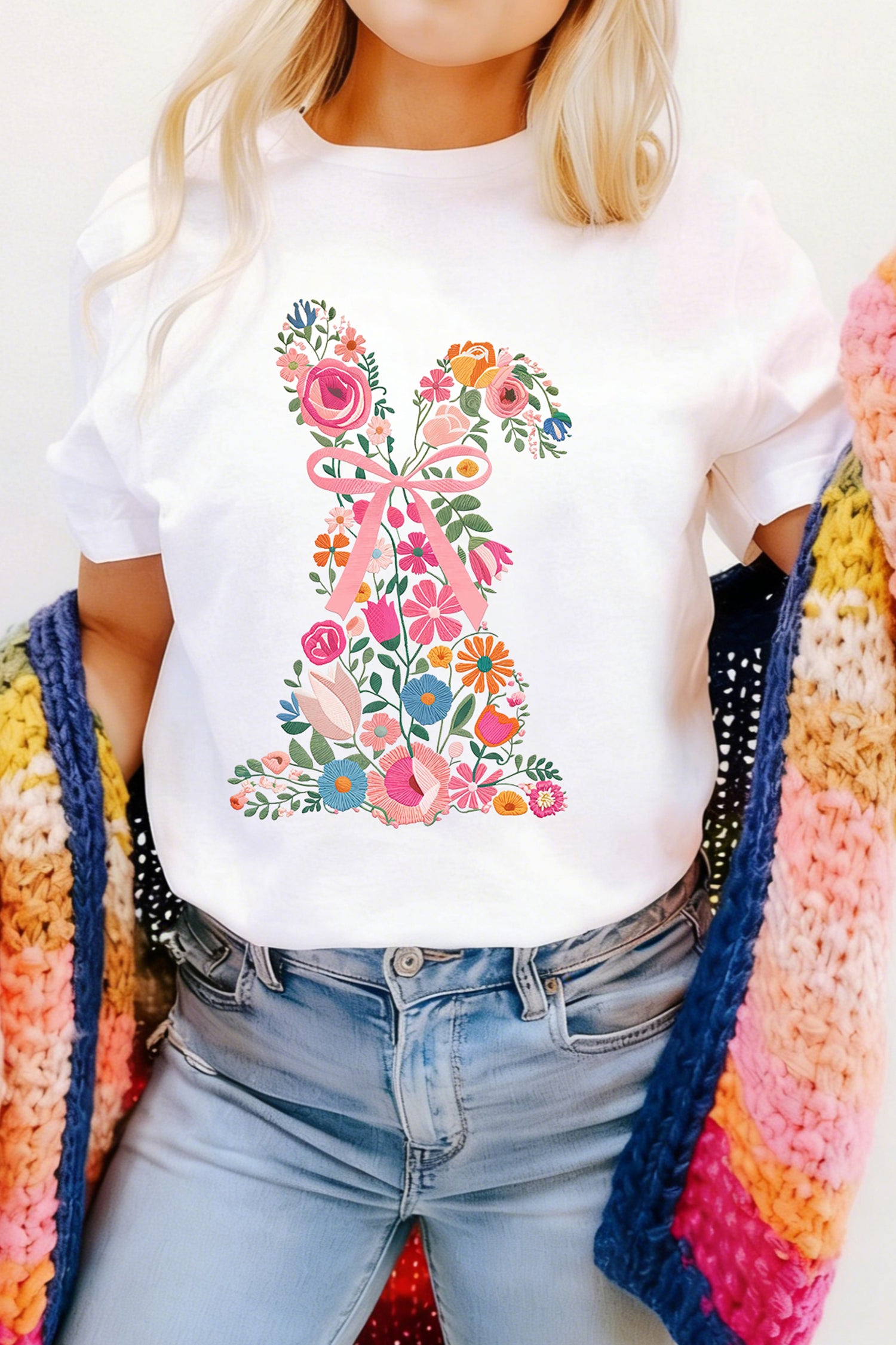 T-shirt femme floral, casual