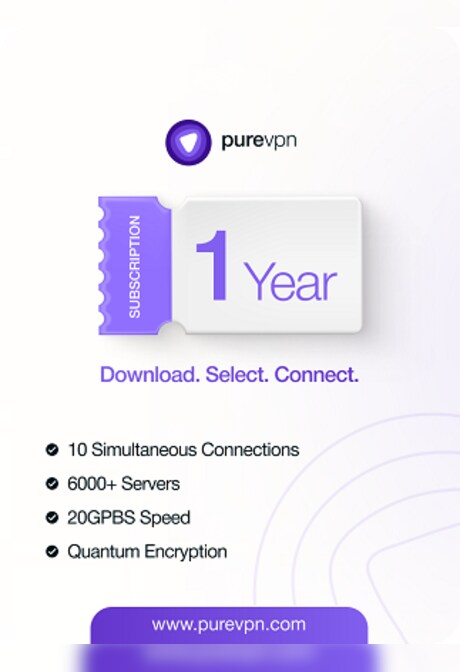 PureVPN (10 Devices, 1 Year) - PureVPN Key - GLOBAL