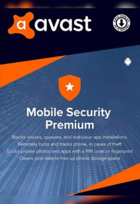 Avast Mobile Security Premium (Android) 1 Device, 1 Year - Avast Key - GLOBAL