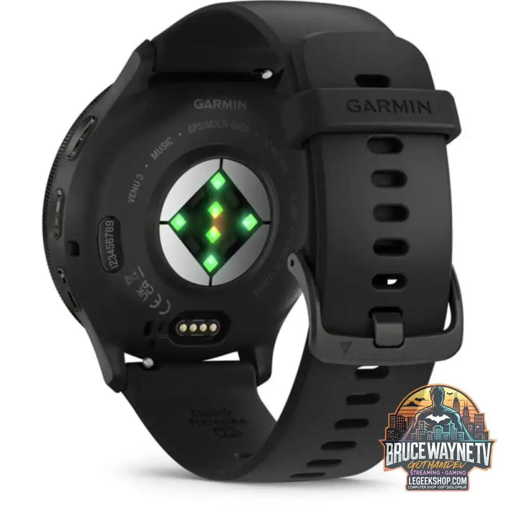 Garmin Venu 3, Smartwatch schwarz/dunkelgrau, 45 mm, schwarzes Silikon-Armband - Garmin - vue 8