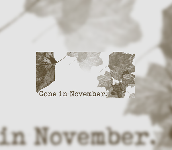 Gone In November Collector's Edition