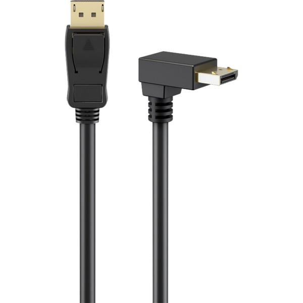 (€ 4,76 / 1 m) goobay câble DisplayPort Stecker 90° > DisplayPort Stecker, 8K / 144Hz - goobay