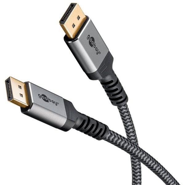 goobay Plus DisplayPort 2.0/2.1 câble, 16K @ 60Hz, 80 Gbit/s - goobay - vue 2
