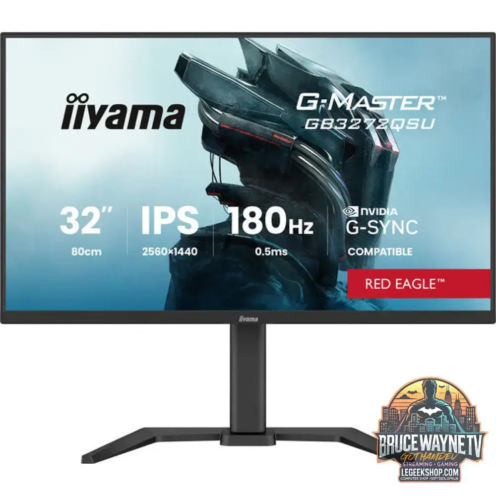 iiyama G-Master GB3272QSU-B1 Red Eagle 31,5" QHD/WQHD IPS 180 Hz - iiyama - vue 2