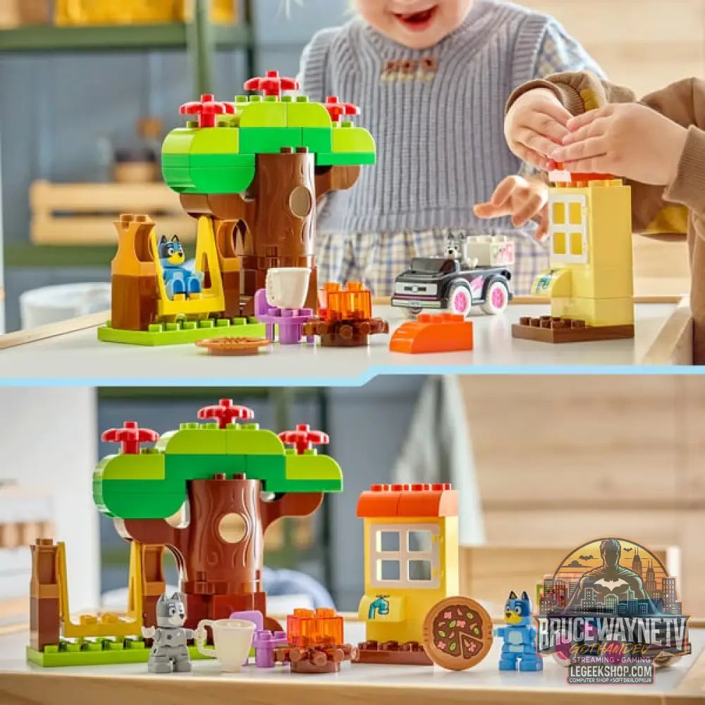 LEGO 10469 DUPLO Bluey Pizza-Schwestern avec Muffin et Bluey, jeu de construction - LEGO - vue 5
