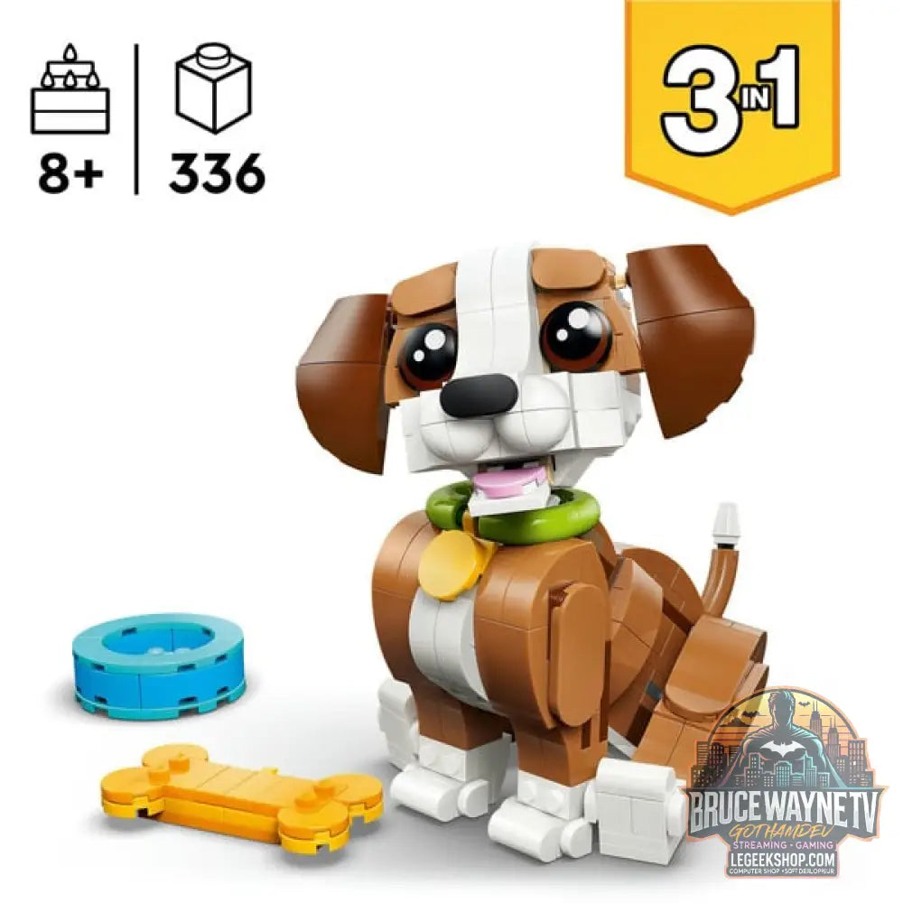 LEGO 31382 Creator 3-in-1 Niedliche Tiere: Verspielter Welpe, jeu de construction - LEGO - vue 3