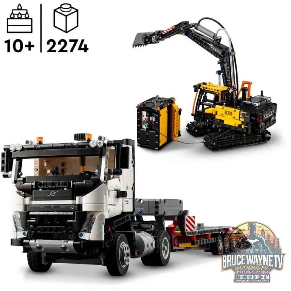 LEGO 42175 Technic Volvo FMX LKW avec EC230 Electric Raupenbagger, jeu de construction - LEGO - vue 2
