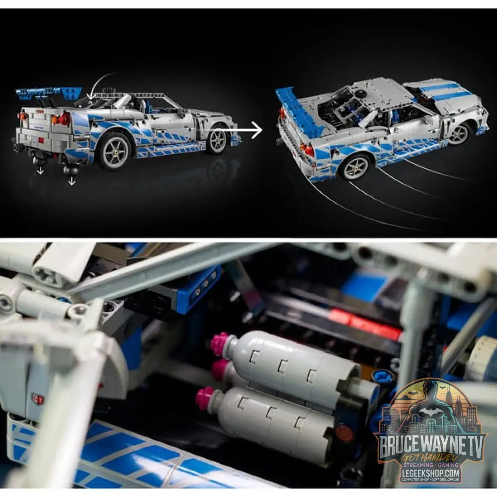 LEGO 42210 Technic 2 Fast 2 Furious Nissan Skyline GT-R(R34) Flitzer, jeu de construction - LEGO - vue 6