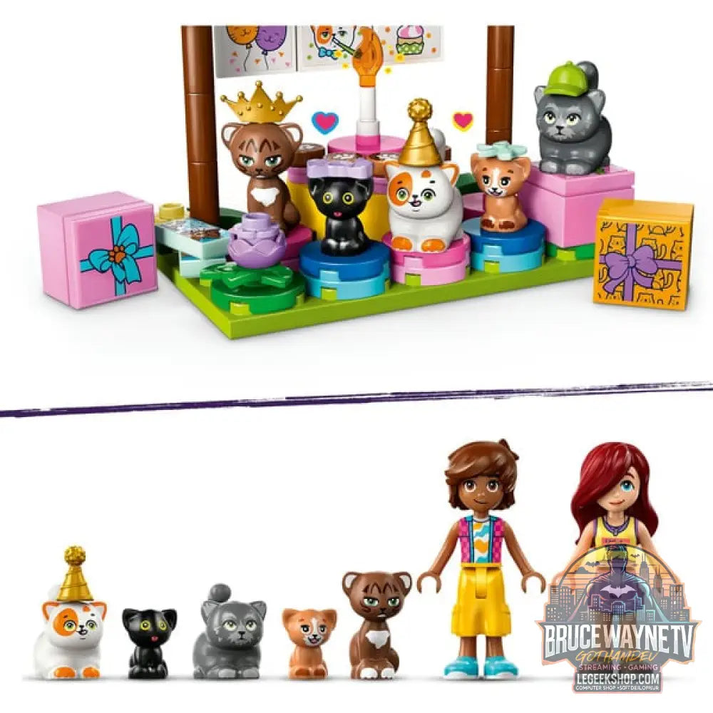 LEGO 42666 Friends Katzengeburtstagsparty & Baumhaus, jeu de construction - LEGO - vue 5