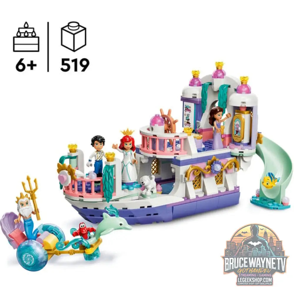 LEGO 43299 Disney Princess Arielles Königliches Hochzeitsboot, jeu de construction - LEGO - vue 2