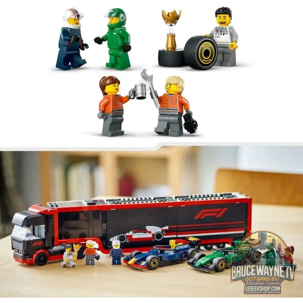 LEGO 60445 City F1 Transporter avec RB20 & AMR24 F1 Rennautos, jeu de construction - LEGO - vue 6