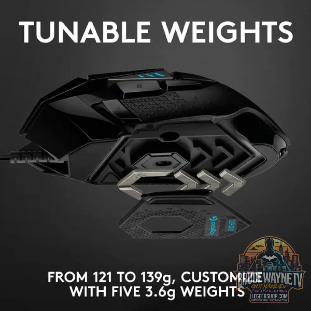 Logitech G502 HERO, souris gaming - vue 4