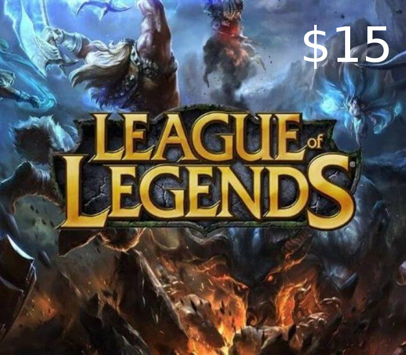 League of Legends 15 USD Prepaid RP Card