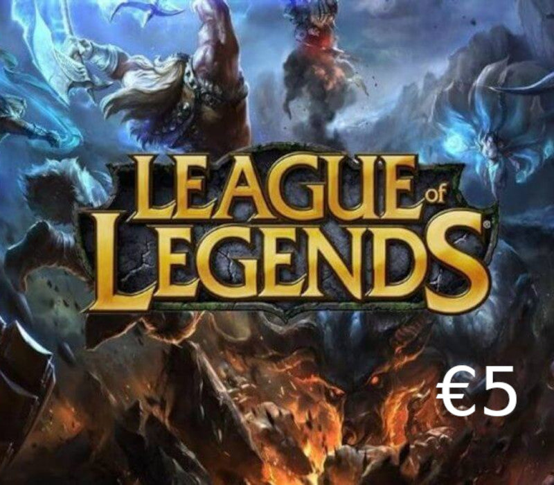 League of Legends 5 EUR Prepaid RP Card
