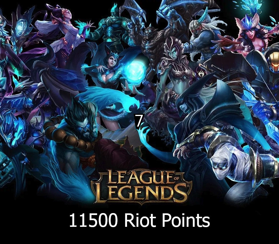 League of Legends 11500 RP Prepaid Card TR