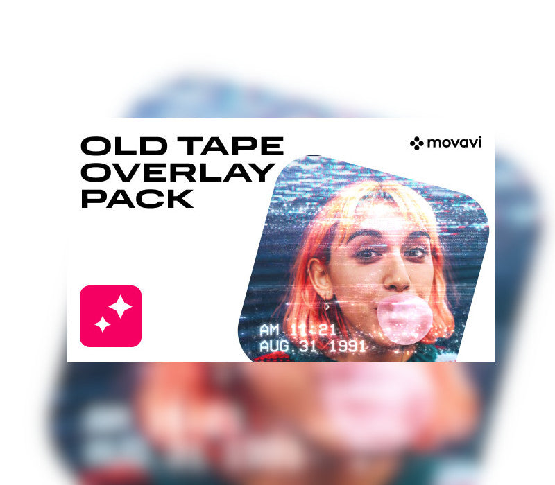 Movavi Video Editor 2023 - Old Tape Overlay Pack DLC