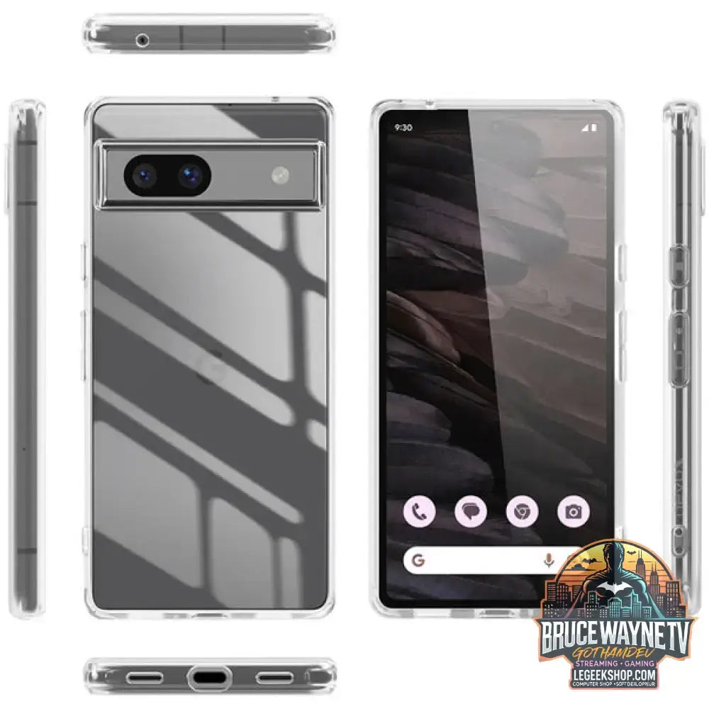 Nevox StyleShell SHOCKFlex, Handyhülle transparent, Google Pixel 9A - Feature: Aussparung für Kamera - vue 5