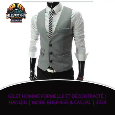 Gilet Homme Formelle et D&eacute;contract&eacute; | HANQIU | Mode Business & Casual | 2024 by@Outfy