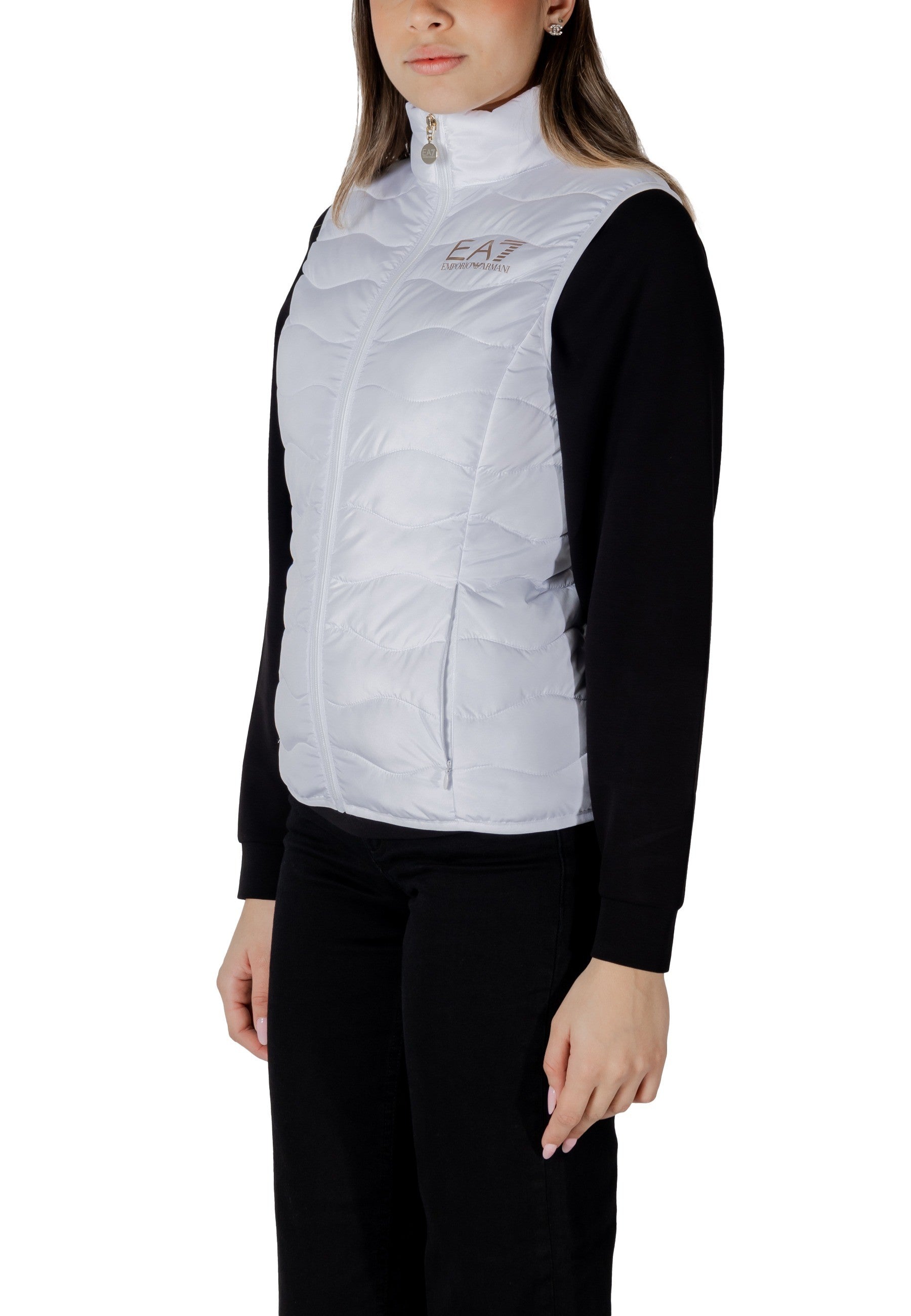 Ea7 Vêtement femme Gilets — white
