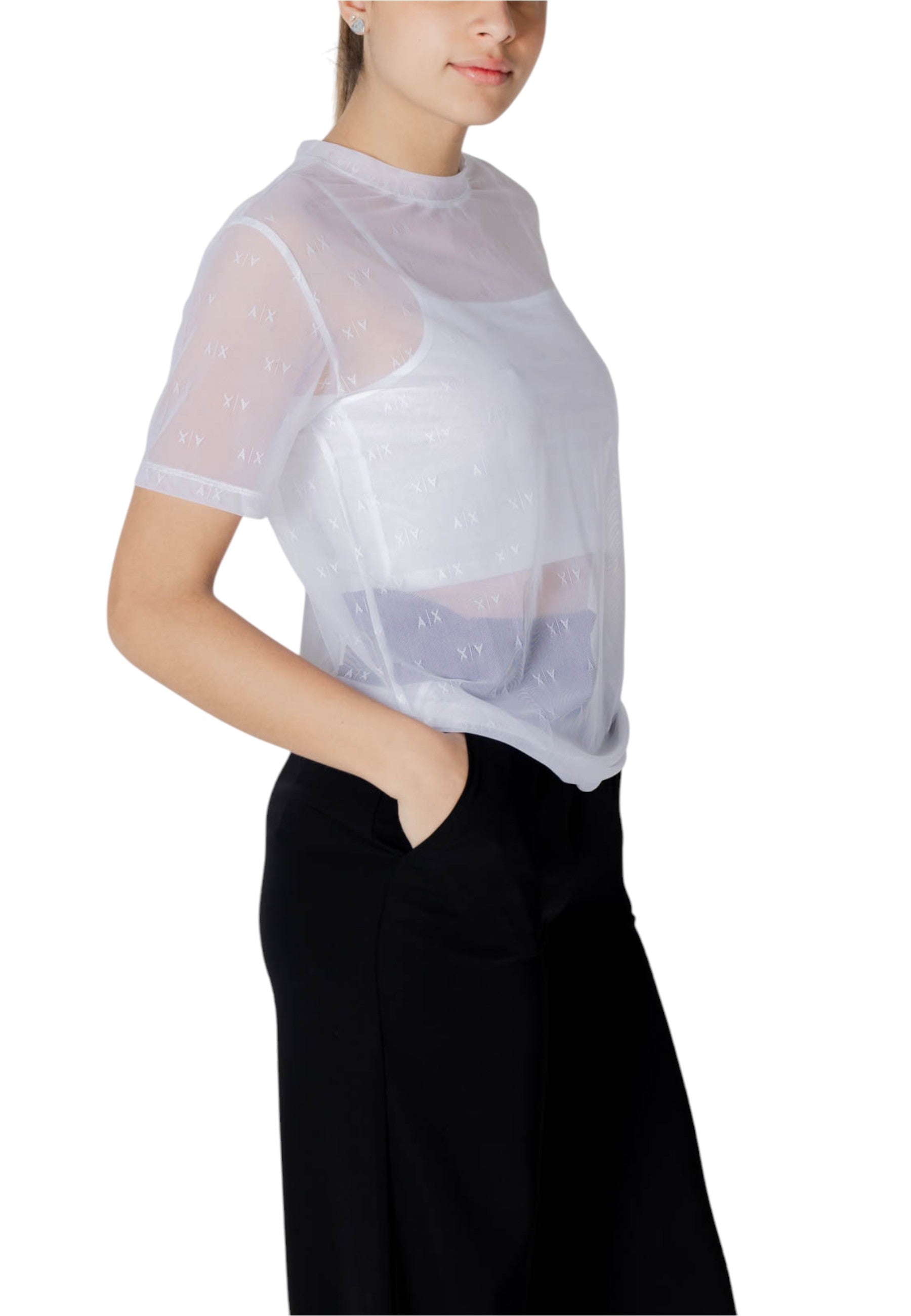 Armani Exchange T-shirt femme — white